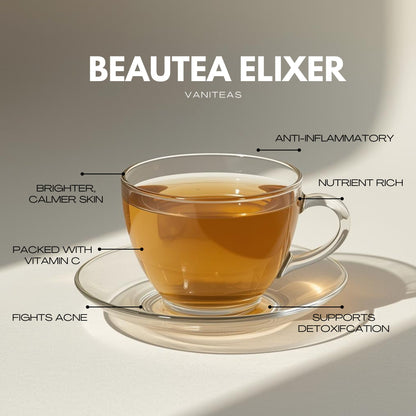 vaniteas beautea elixer organic skin tea